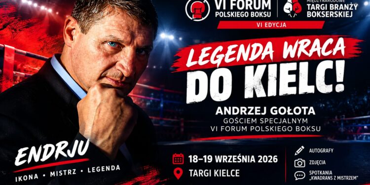 Legenda wraca do Kielc! Andrzej Gołota gościem specjalnym VI Forum Polskiego Boksu